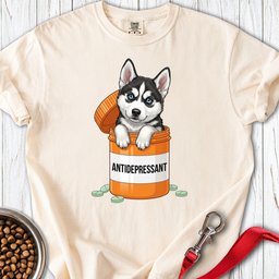 Husky Antidepressant Premium Tee Gift For Dog Lover