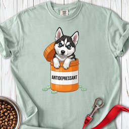 Husky Antidepressant Premium Tee Gift For Dog Lover