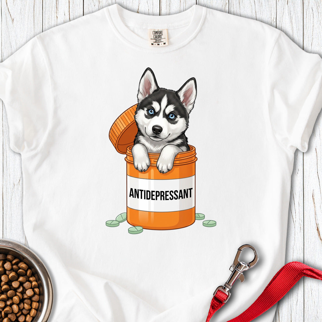 Husky Antidepressant Premium Tee Gift For Dog Lover