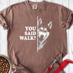Husky Walk Premium Tee Gift For Dog Lover