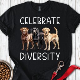 Celebrate Diversity Labs T Shirt Gift For Dog Lover