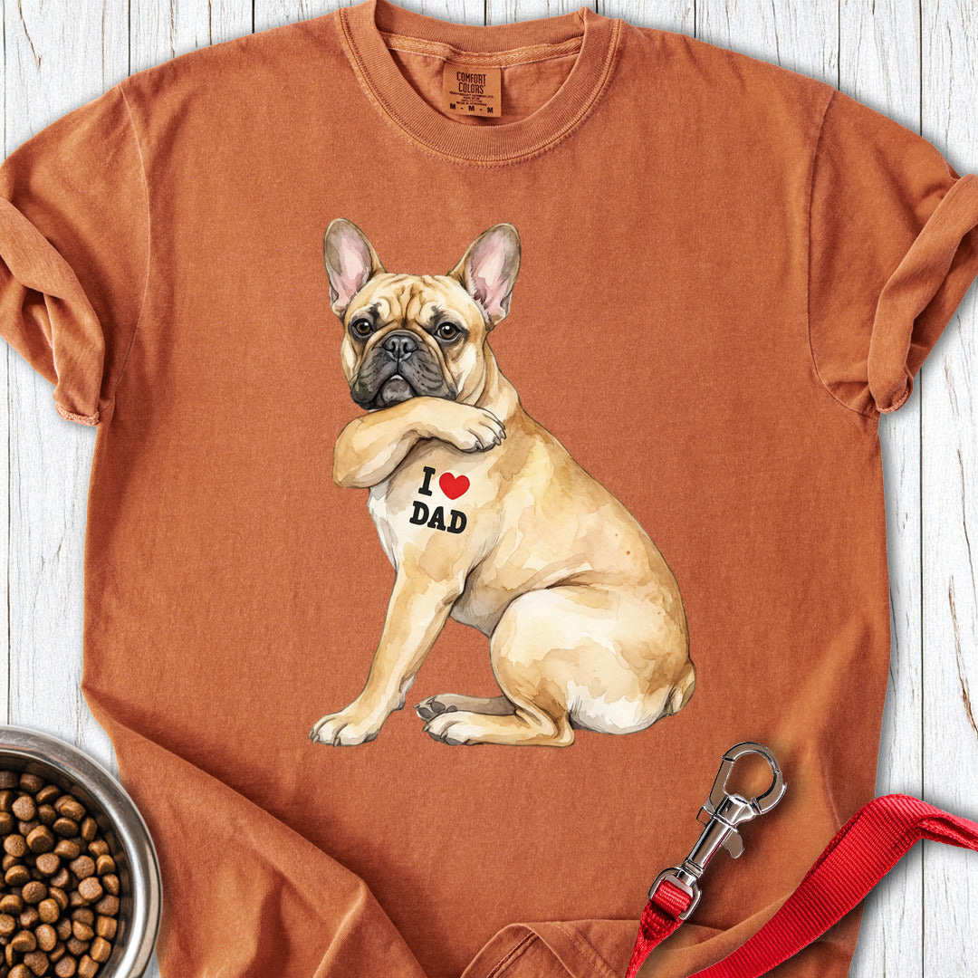 French Bulldog I Love Dad Premium Tee Gift For Dad