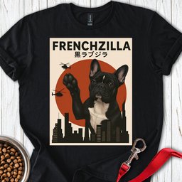 Frenchzilla T Shirt Gift For Dog Lover