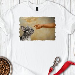 God Creates Merle Frenchie T Shirt Gift For Dog Lover