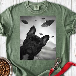 French Bulldog Ufo Premium Tee Gift For Dog Lover
