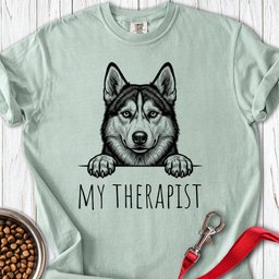 Husky Therapist Premium Tee Gift For Dog Lover