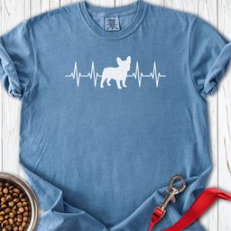 French Bulldog Heartbeat Premium Tee Gift For Dog Lover