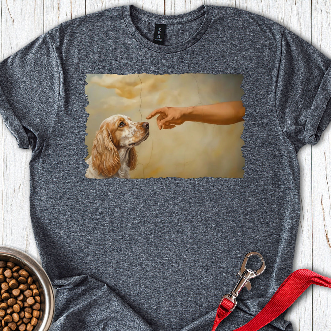 God Creates Lemon Roan Cocker Spaniel T Shirt Gift For Dog Lover