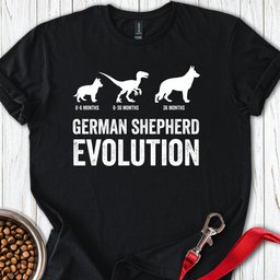 German Shepherd Evolution T Shirt Gift For Dog Lover