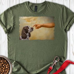 God Creates Liver Roan Cocker Spaniel T Shirt Gift For Dog Lover