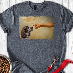 God Creates Liver Roan Cocker Spaniel T Shirt Gift For Dog Lover