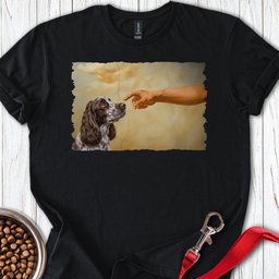 God Creates Liver Roan Cocker Spaniel T Shirt Gift For Dog Lover