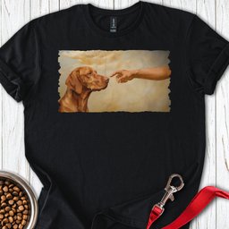 God Creates Vizsla T Shirt Gift For Dog Lover