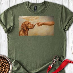God Creates Vizsla T Shirt Gift For Dog Lover