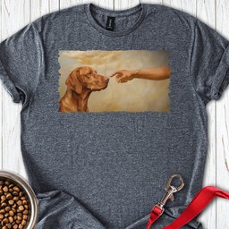 God Creates Vizsla T Shirt Gift For Dog Lover