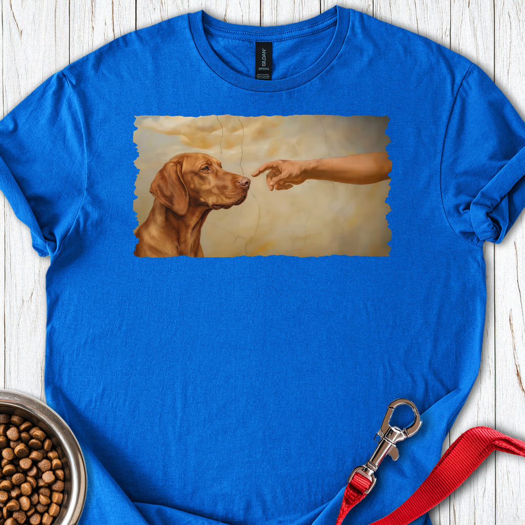 God Creates Vizsla T Shirt Gift For Dog Lover