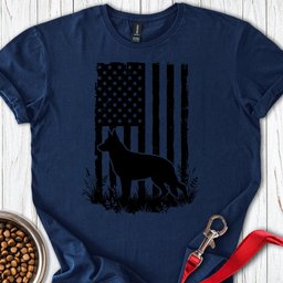 German Shepherd USA T Shirt Gift For Dog Lover