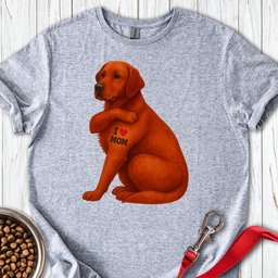 Fox Red Labrador I Love Mom T Shirt Gift For Mom