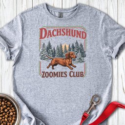 Dachshund Zoomies Club T Shirt Gift For Dog Lover