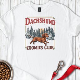 Dachshund Zoomies Club T Shirt Gift For Dog Lover