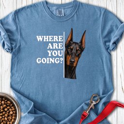 Doberman Alert Premium Tee Gift For Dog Lover