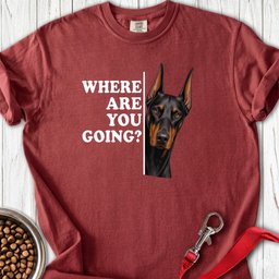 Doberman Alert Premium Tee Gift For Dog Lover