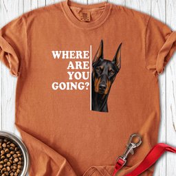 Doberman Alert Premium Tee Gift For Dog Lover