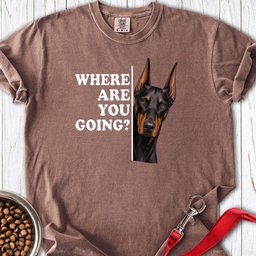 Doberman Alert Premium Tee Gift For Dog Lover