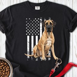 Great Dane US Flag Premium Tee Gift For Dog Lover
