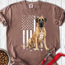 Great Dane US Flag Premium Tee Gift For Dog Lover