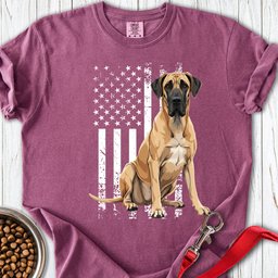 Great Dane US Flag Premium Tee Gift For Dog Lover