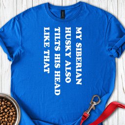 Husky Tilt His Head T Shirt Gift For Dog Lover