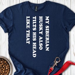 Husky Tilt His Head T Shirt Gift For Dog Lover