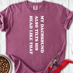 Dachshund Tilts His Head Premium Tee Gift For Dog Lover