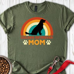 Golden Retriever Mom T Shirt Gift For Mom
