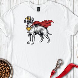 English Pointer Superhero T Shirt Gift For Dog Lover