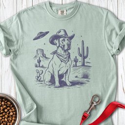 Great Dane Cowboy Ufo Premium Tee Gift For Dog Lover