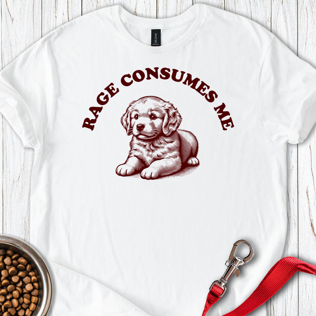 Golden Retriever Rage T Shirt Gift For Dog Lover