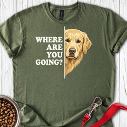 Golden Retriever Following T Shirt Gift For Dog Lover