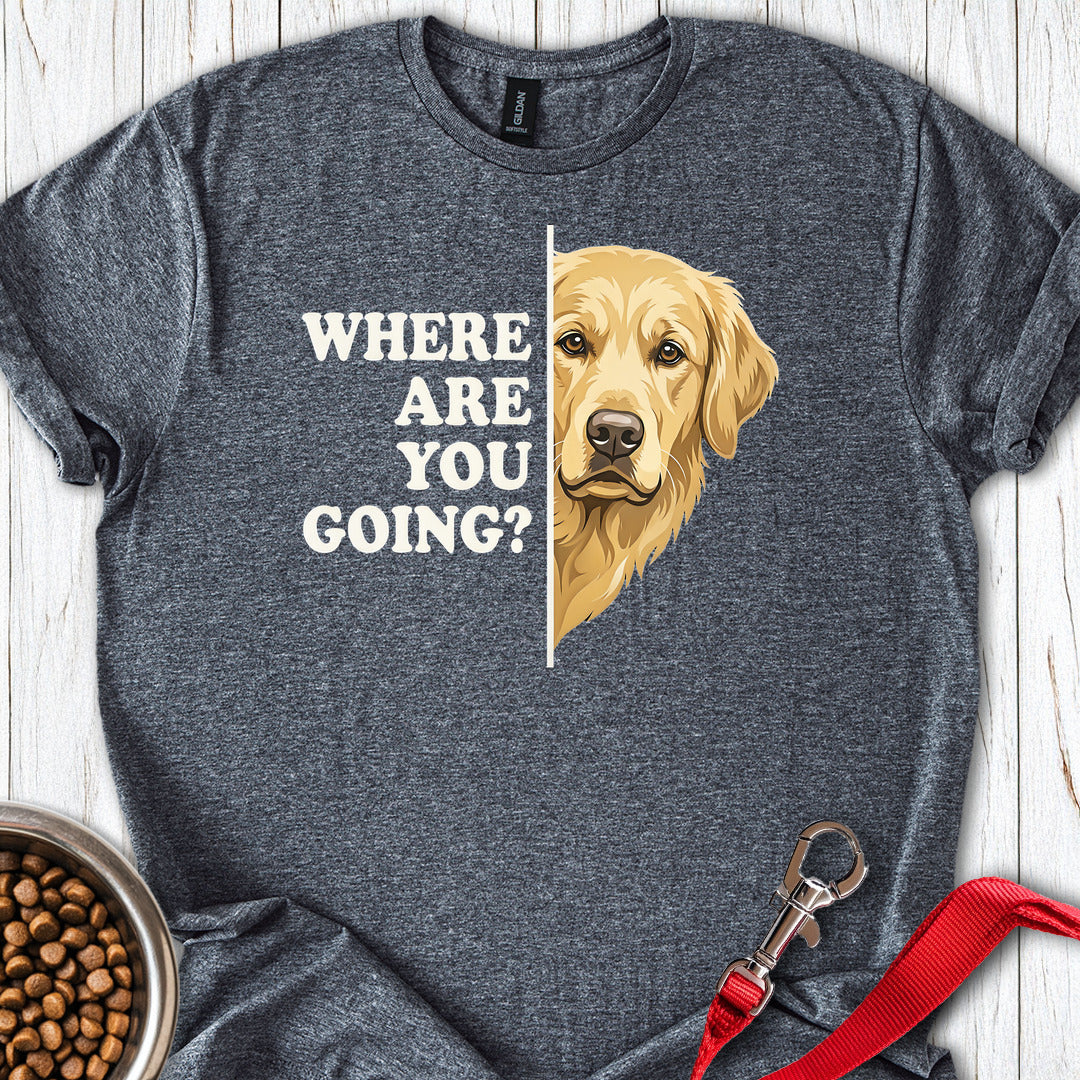 Golden Retriever Following T Shirt Gift For Dog Lover