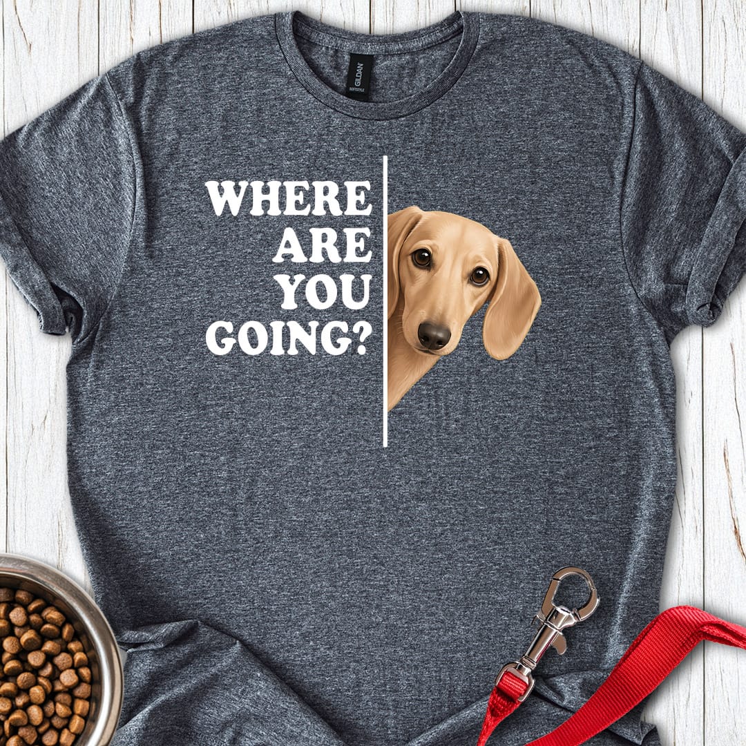 Dachshund Where Are You Going Cream T Shirt Gift For Dog Lover