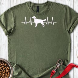 English Setter Heartbeat T Shirt Gift For Dog Lover