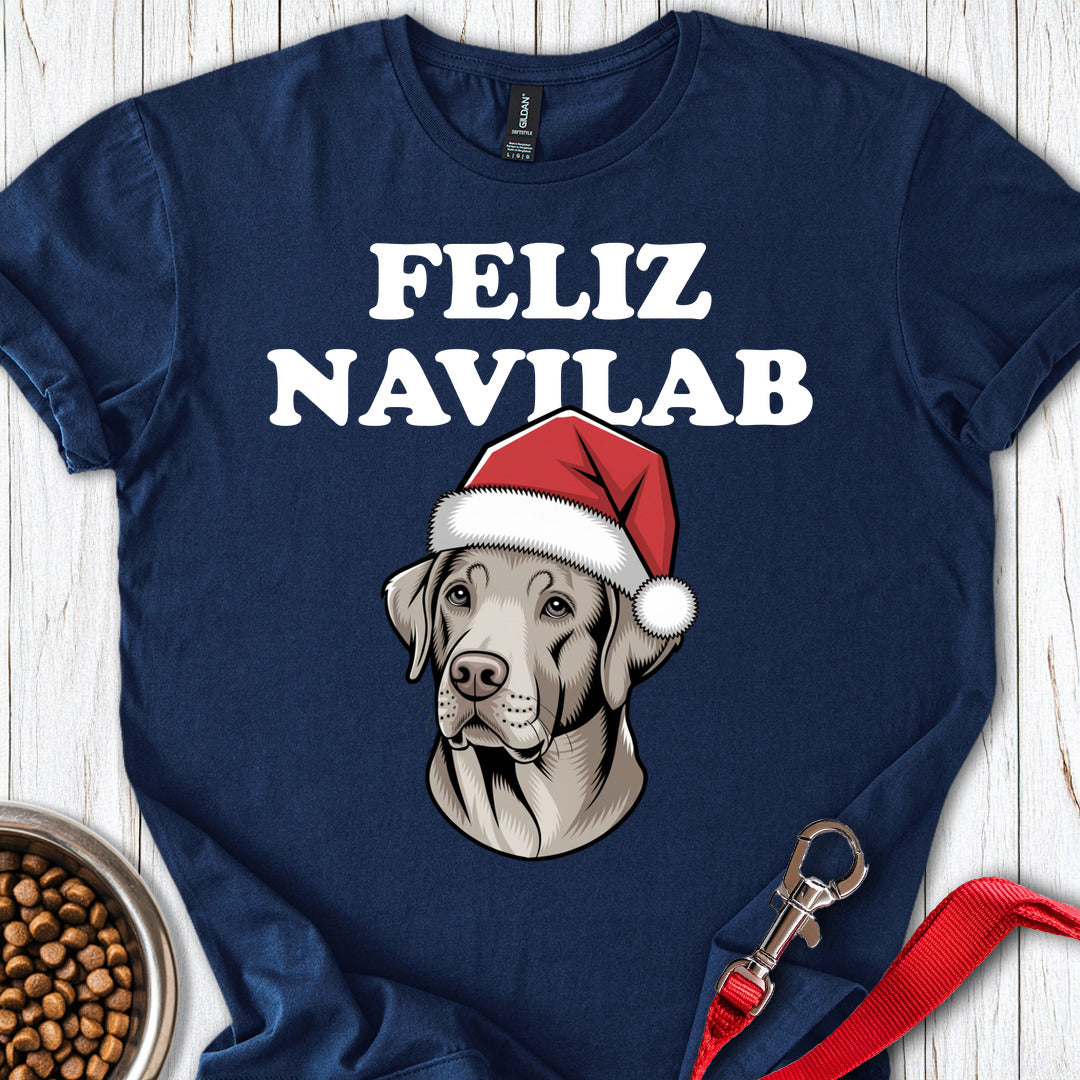 Feliz Navilab Silver Lab T Shirt Gift For Dog Lover