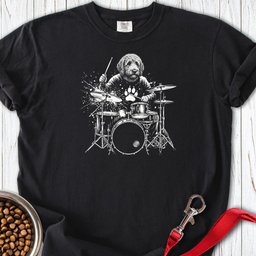 Golden Doodle Drummer Premium Tee Gift For Dog Lover