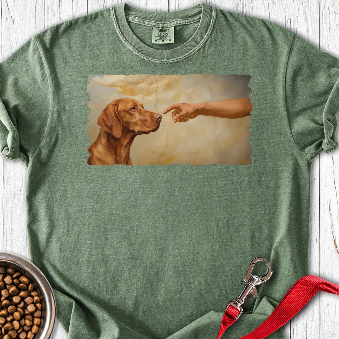 God Creates Vizsla Premium Tee Gift For Dog Lover