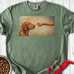 God Creates Vizsla Premium Tee Gift For Dog Lover