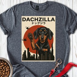 Dachzilla T Shirt Gift For Dog Lover