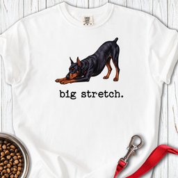Doberman Pinscher Big Stretch Premium Tee Gift For Dog Lover