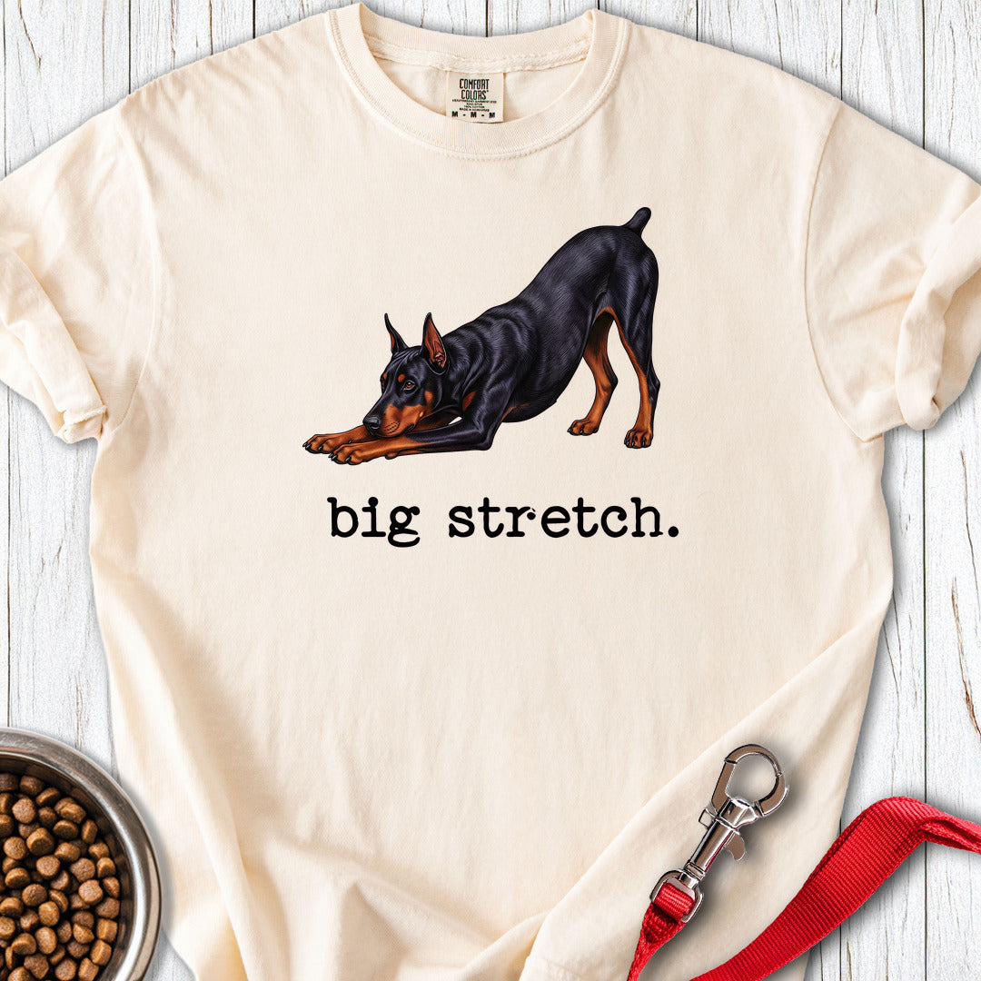 Doberman Pinscher Big Stretch Premium Tee Gift For Dog Lover