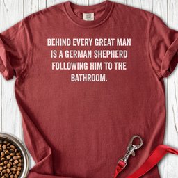 German Shepherd Dad Bathroom Premium Tee Gift For Dad